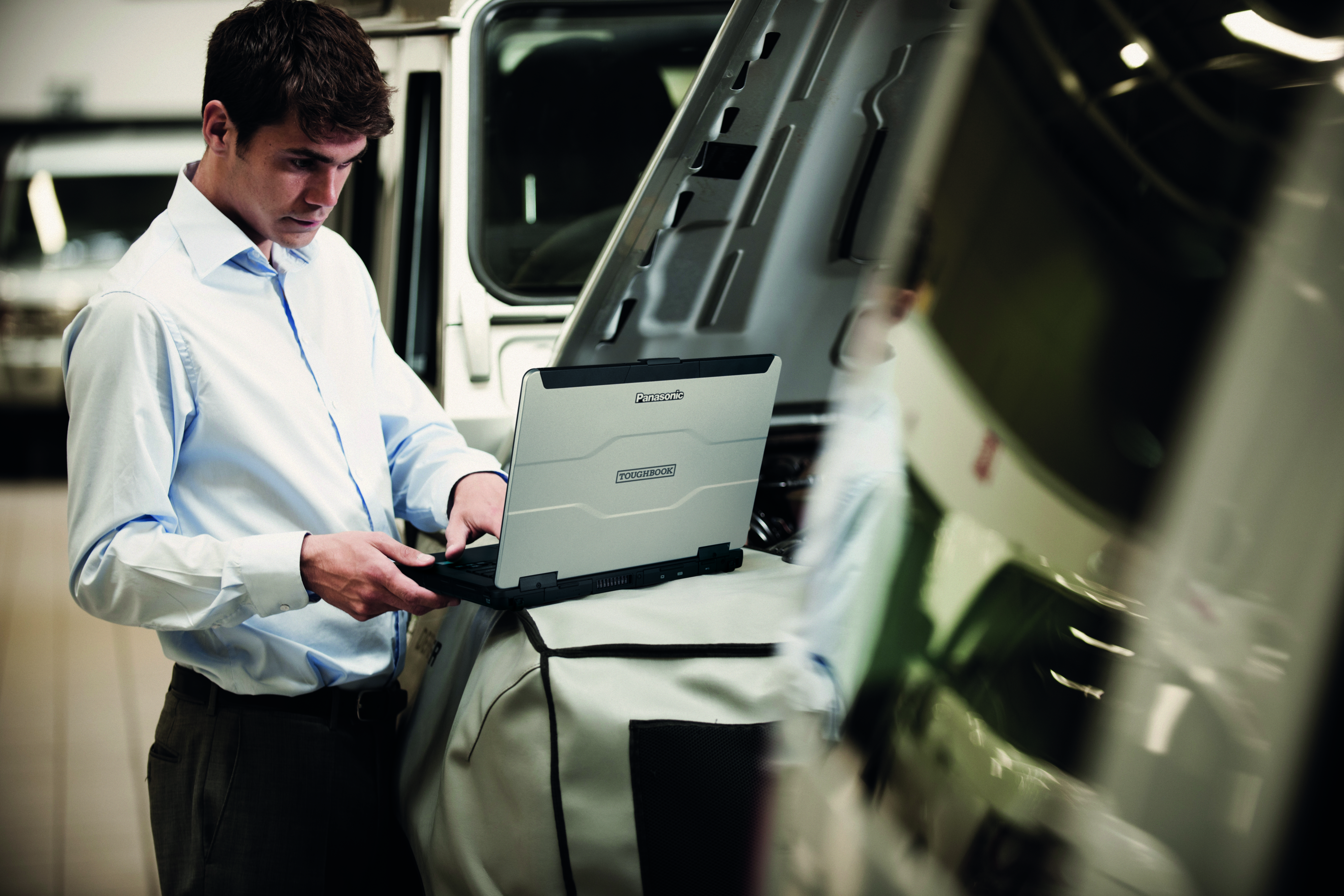 Toughbook 55 im Fahrzeugeinsatz