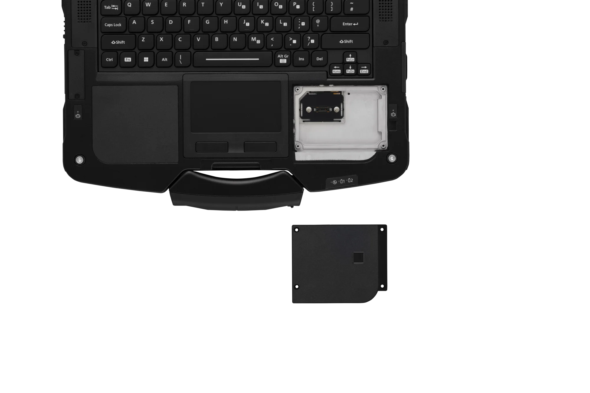 Toughbook 40 MK2 Draufsicht Erweiterungsrückseite